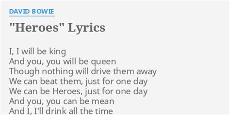 heroes lyrics